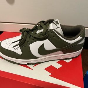 Brand new olive Nike low dunks